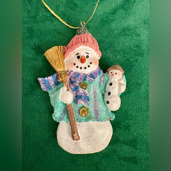 Variety Bundle of Snowmen Christmas Ornaments Lot of 6 - Picture 2 of 14